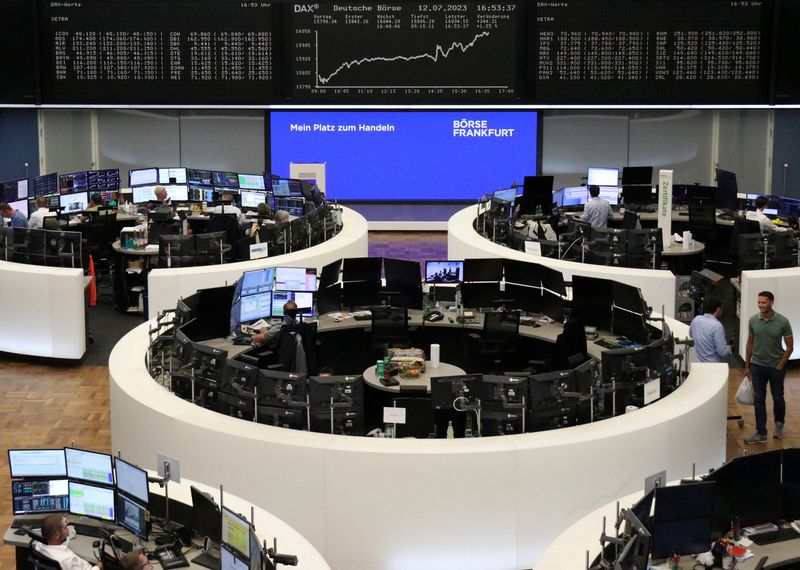 &copy; Reuters. Bolsa de Frankfurt, na Alemanha
12/07/2023
REUTERS/Staff