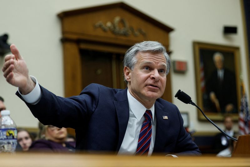 FBI chief Wray defends against US House Republicans' accusations