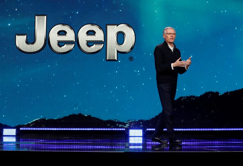 &copy; Reuters. FILE PHOTO: Stellantis CEO Carlos Tavares talks about the Jeep brand during a Stellantis keynote address at CES 2023, an annual consumer electronics trade show, in Las Vegas, Nevada, U.S. January 5, 2023.  REUTERS/Steve Marcus/File Photo