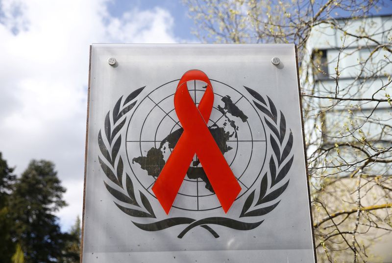 &copy; Reuters. Logo da ONU na parte de fora do edifício da Unaids em Genebra, Suíça
6/4/2021 REUTERS/Denis Balibouse/Arquivo