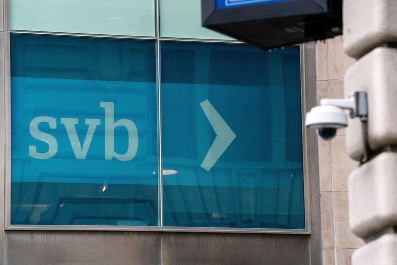 &copy; Reuters. A view of the Park Avenue location of Silicon Valley Bank (SVB), in New York City, U.S., March 13, 2023. REUTERS/David 'Dee' Delgado