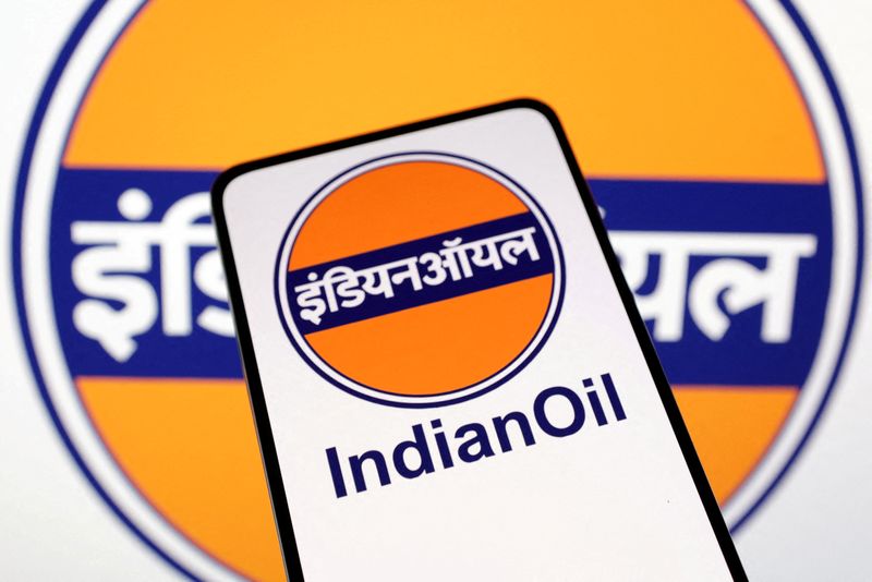 &copy; Reuters. شعار مؤسسة النفط الهندية في صورة توضيحية التقطت في العاشر من أبريل نيسان 2023. تصوير: دادو روفيتش - رويترز.