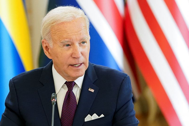 &copy; Reuters. U.S. President Joe Biden attends a U.S.-Nordic Leaders meeting, in Helsinki, Finland, July 13, 2023.  REUTERS/Kevin Lamarque