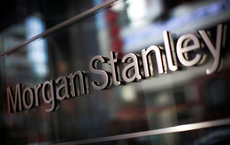 &copy; Reuters. Photo d'archives du logo de Morgan Stanley. /Photo prise le 20 janvier 2015 à New York, Etats-Unis/REUTERS/Mike Segar