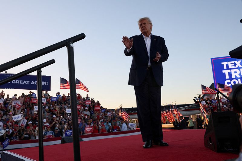 &copy; Reuters. L'ancien président américain Donald Trump lors d'un discours à Waco, Texas, aux États-Unis, /Photo prise le 25 mars 2023/REUTERS/Leah Millis