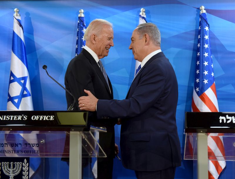 &copy; Reuters. لقاء سابق بين بايدن ونتنياهو في القدس في صورة من أرشيف رويترز