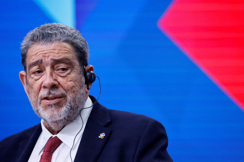 &copy; Reuters. Ralph Gonsalves, primeiro-ministro de São Vicente e Granadinas, atual titular da Presidência da Celac
18/07/2023
REUTERS/Johanna Geron