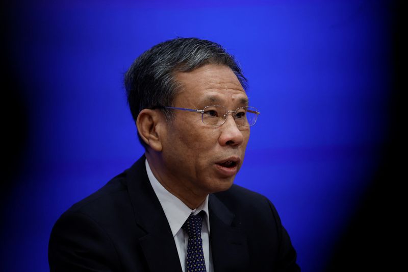 &copy; Reuters. FILE PHOTO-China's Finance Minister Liu Kun speaks at a news conference in Beijing, China, March 1, 2023. REUTERS/Thomas Peter/File Photo