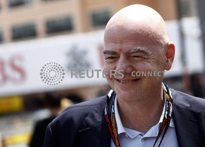 &copy; Reuters. Infantino no GP de Mônaco de F1
 28/5/2023    REUTERS/Stephane Mahe