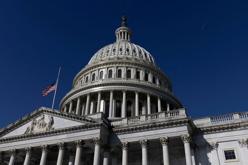 © Reuters. FILE PHOTO: General view of the U.S. Capitol during morning hours, in Washington, U.S., March 30, 2023. REUTERS/Tom Brenner/File Photo