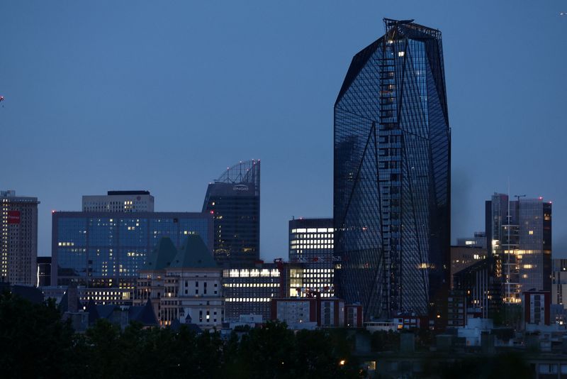 &copy; Reuters. A view shows skyscraper office properties at La Defense business and financial district near Paris, France, June 26, 2023. REUTERS/Stephanie Lecocq/File Photo