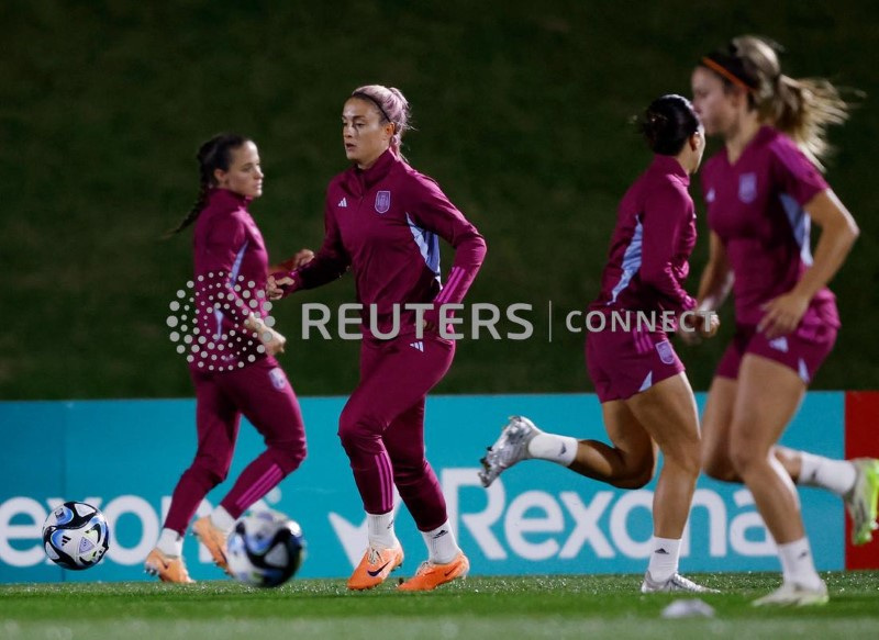 &copy; Reuters. Alexia Putellas durante treino da Espanha
 20/7/2023   REUTERS/Amanda Perobelli