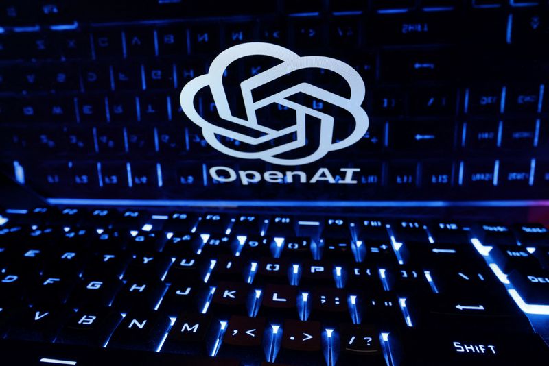 &copy; Reuters. FILE PHOTO: A keyboard is placed in front of a displayed OpenAI logo in this illustration taken February 21, 2023. REUTERS/Dado Ruvic/Illustration
