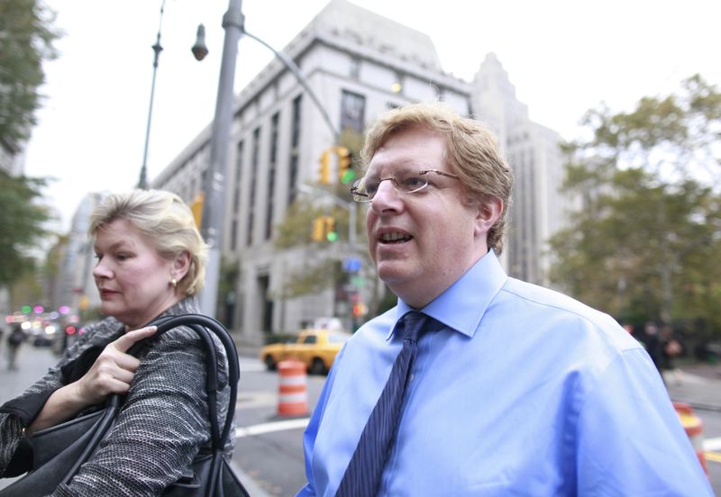 &copy; Reuters. British financier Guy Hands arrives at Manhattan Federal Court in New York October 19, 2010. REUTERS/Brendan McDermid/File Photo