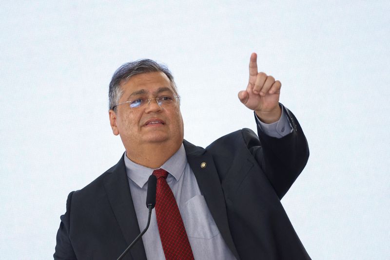 &copy; Reuters. Ministro da Justiça, Flávio Dino, participa do lançamento de programa de segurança pública no Palácio do Planalto, em Brasília
15/03/2023
REUTERS/Adriano Machado