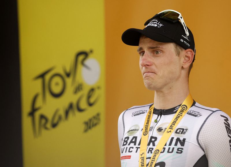 &copy; Reuters. 　世界最高峰の自転車ロードレース、ツール・ド・フランスは２１日、モワランアンモンターニュからポリニーまでの第１９ステージを行い、マティ・モホリッチがステージ優勝を果たした