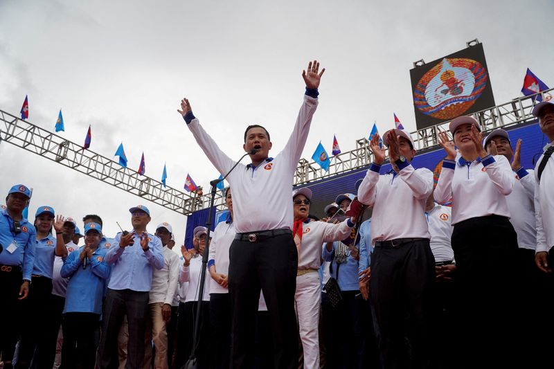 Cambodia holds lopsided election before historic transfer of power