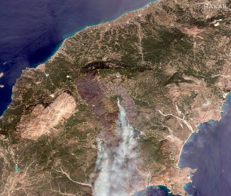 Factbox-Greek island of Rhodes, ravaged by wildfires, is a popular holiday destination