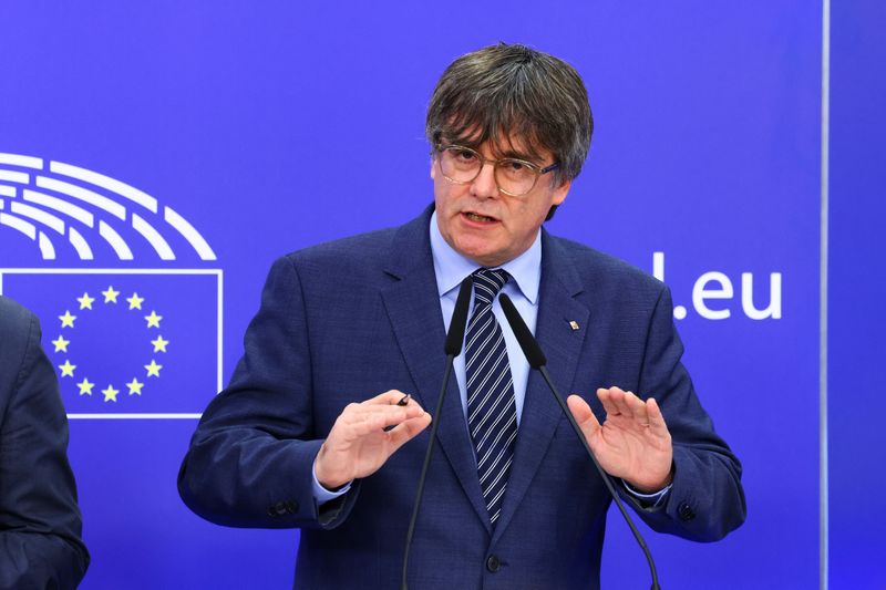 &copy; Reuters. Carles Puigdemont em Bruxelas
 5/7/2023   REUTERS/Yves Herman