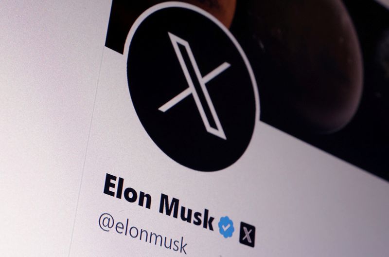 &copy; Reuters. Imagem da conta no Twitter de Elon Musk com nova logo
24/07/2023
REUTERS/Dado Ruvic