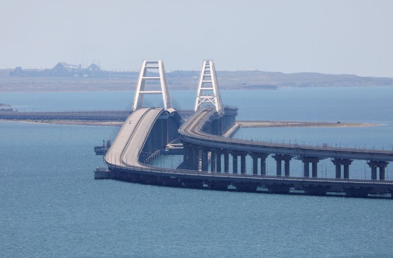 &copy; Reuters. جسر القرم في 17 يوليو تموز 2023. تصوير: أليكسي بافليتشاك - رويترز