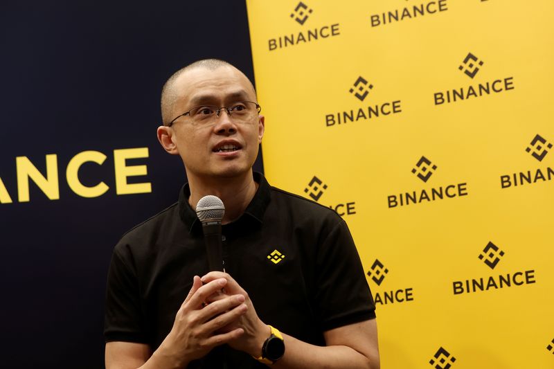 &copy; Reuters. FILE PHOTO: Zhao Changpeng, founder and chief executive officer of Binance attends the Viva Technology conference dedicated to innovation and startups at Porte de Versailles exhibition center in Paris, France June 16, 2022. REUTERS/Benoit Tessier/File Pho