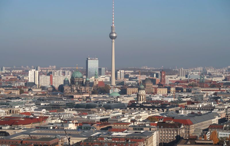 &copy; Reuters. FILE PHOTO-A general view shows the skyline of the East city center with the TV tower in Berlin, Germany, November 6, 2018. REUTERS/Fabrizio Bensch/File Photo