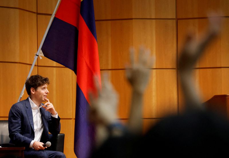 &copy; Reuters. FILE PHOTO: Sam Altman, CEO of ChatGPT maker OpenAI, attends an open dialogue with students at Keio University in Tokyo, Japan June 12, 2023. REUTERS/Issei Kato/