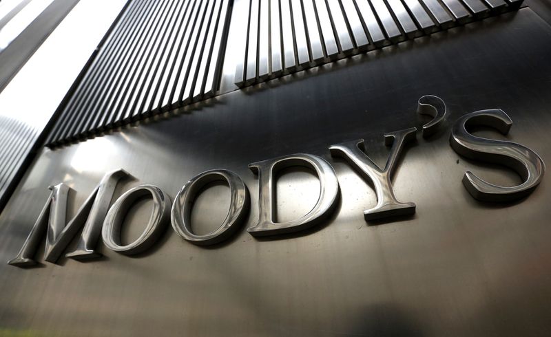 &copy; Reuters. FILE PHOTO: A Moody's sign is displayed on 7 World Trade Center, the company's corporate headquarters in New York, February 6, 2013. REUTERS/Brendan McDermid/File Photo