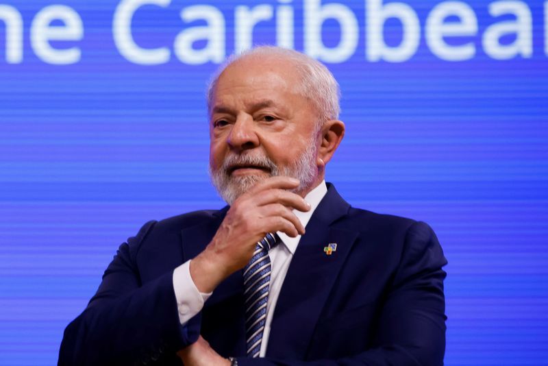 &copy; Reuters. Presidente Luiz Inácio Lula da Silva durante reunião de cúpula entre UE e Celac em Bruxelas
17/07/2023 
REUTERS/Johanna Geron