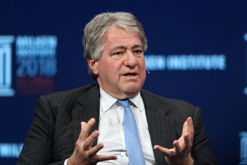 &copy; Reuters. FILE PHOTO: Leon Black, Chairman, CEO and Director, Apollo Global Management, LLC, speaks at the Milken Institute's 21st Global Conference in Beverly Hills, California, U.S. May 1, 2018. REUTERS/Lucy Nicholson/File Photo