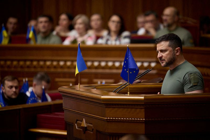 &copy; Reuters. Presidente ucraniano, Volodymyr Zelenskiy
28/06/2023
Serviço de Imprensa da Presidência da Ucrânia/Divulgação via REUTERS