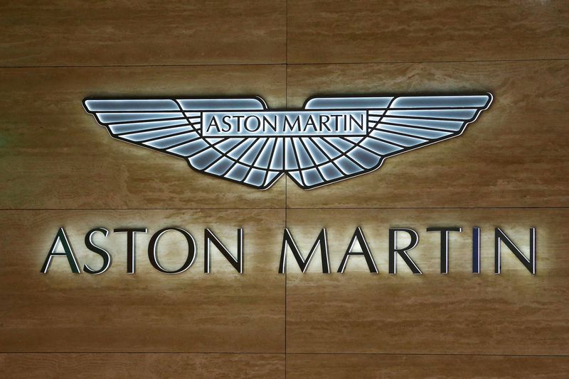 &copy; Reuters. FILE PHOTO: An Aston Martin logo is displayed at the 89th Geneva International Motor Show in Geneva, Switzerland March 5, 2019.  REUTERS/Pierre Albouy/File Photo