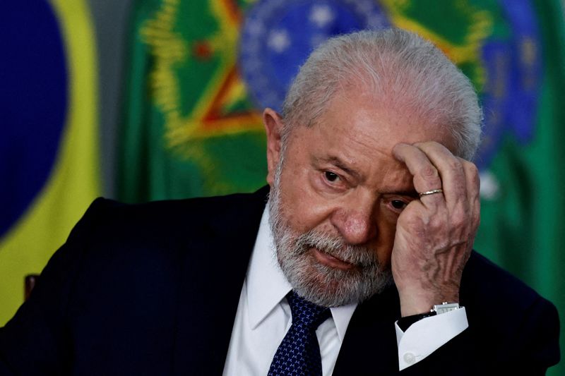 © Reuters. Presidente Luiz Inácio Lula da Silva durante reunião em Brasília
25/05/2023 REUTERS/Ueslei Marcelino