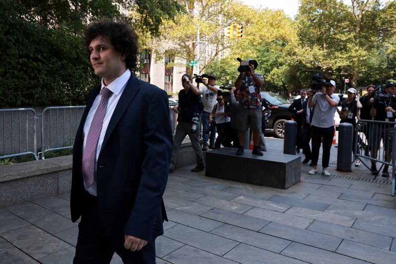 &copy; Reuters. Indicted FTX founder Sam Bankman-Fried arrives at the United States Courthouse in New York City, U.S., July 26, 2023. REUTERS/Amr Alfiky