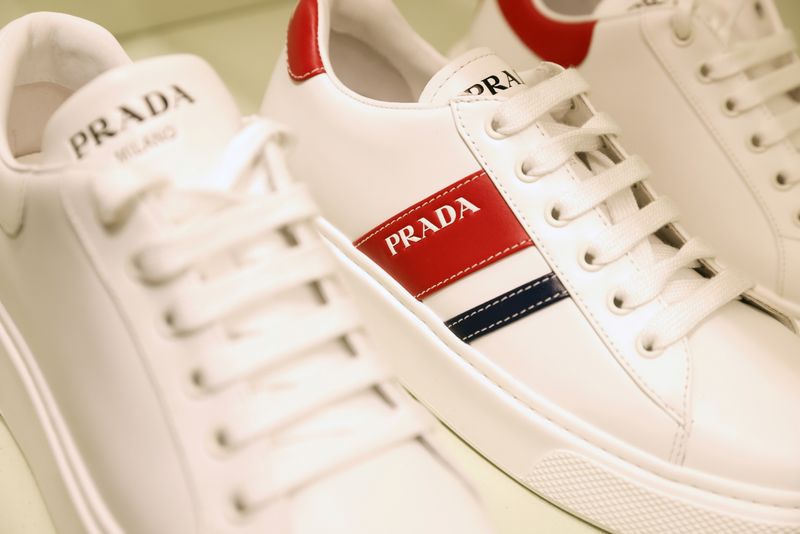 &copy; Reuters. FILE PHOTO: Prada products are seen at their store at the Woodbury Common Premium Outlets in Central Valley, New York, U.S., February 15, 2022. REUTERS/Andrew Kelly/File Photo