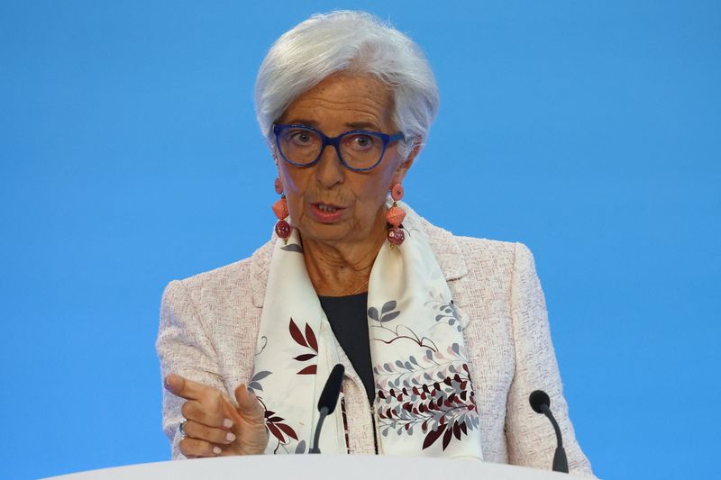 &copy; Reuters. Presidente do BCE, Christine Lagarde
27/07/2023
REUTERS/Kai Pfaffenbach