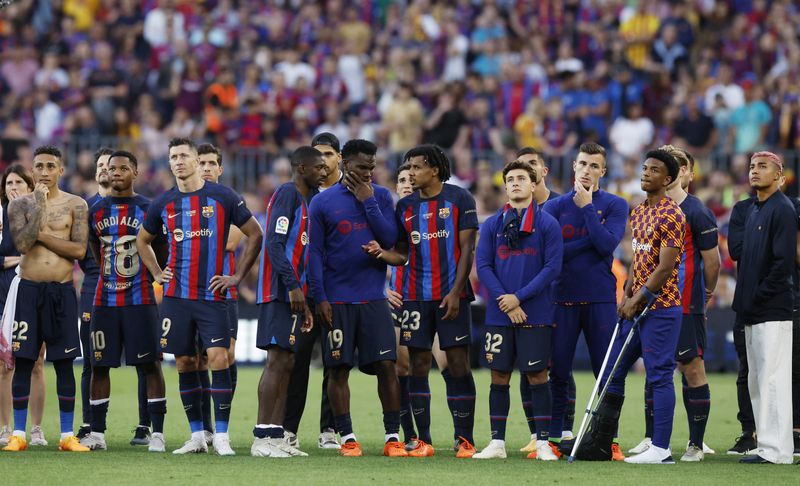 &copy; Reuters. Barcelona em jogo contra Mallorca
 28/5/2023  REUTERS/Albert Gea