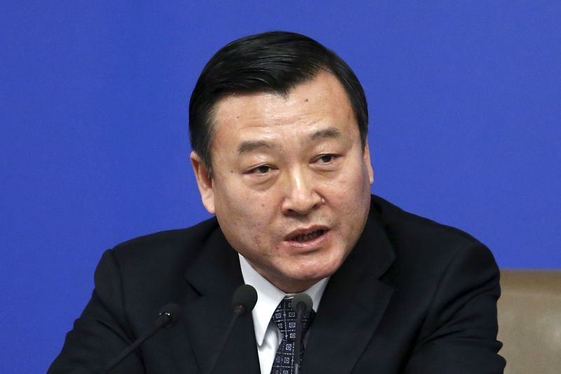 &copy; Reuters. FILE PHOTO-China's vice Housing Minister Ni Hong speaks at a news conference, on the sidelines of the National People's Congress (NPC), China's parliament, in Beijing, China, March 15, 2016. REUTERS/Kim Kyung-Hoon/File Photo