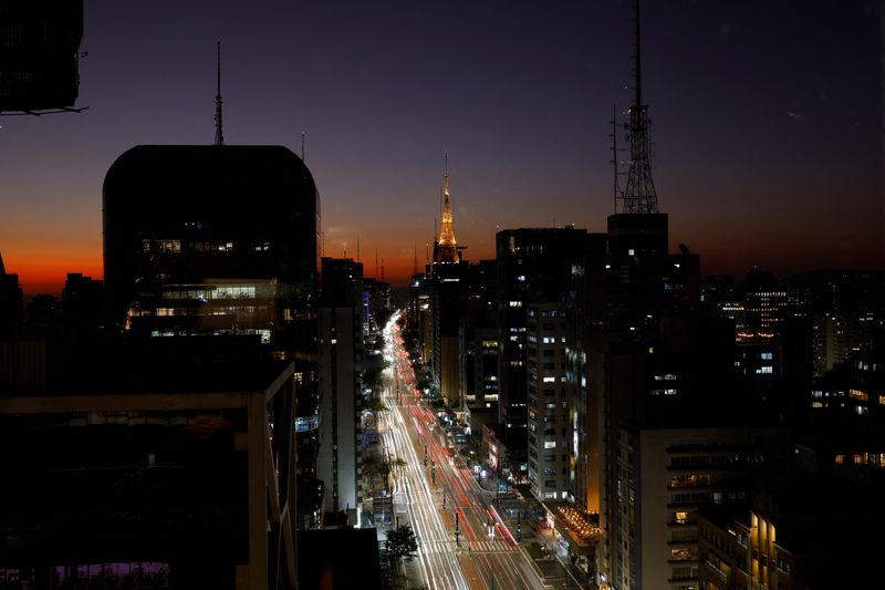 &copy; Reuters. FILE PHOTO: The Paulista Avenue is seen from the Mirante do Sesc Avenida Paulista viewpoint, in Sao Paulo, Brazil July 5, 2023. REUTERS/Amanda Perobelli/File Photo