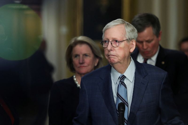 &copy; Reuters. Senador Mitch McConnell em Washington
 18/4/2023   REUTERS/Amanda Andrade-Rhoades