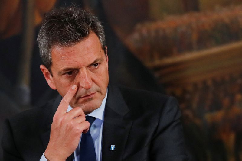 &copy; Reuters. Ministro da Economia da Argentina, Sergio Massa
19/07/2023.  REUTERS/Agustin Marcarian