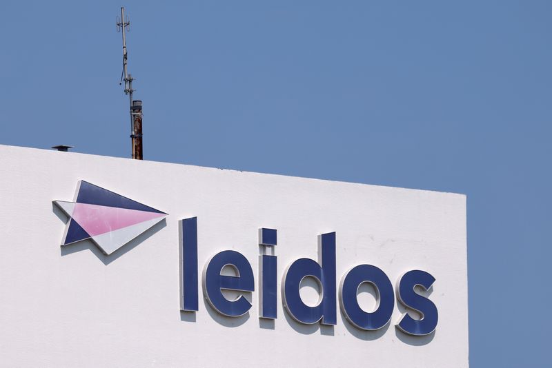 &copy; Reuters. The logo of the company Leidos Holdings Inc is shown on one of the company's  buildings in San Diego, California, U.S., September 17, 2020. REUTERS/Mike Blake/File photo