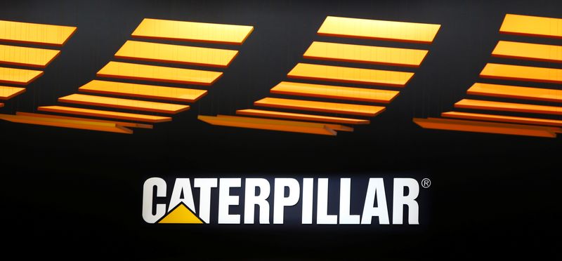 &copy; Reuters. Le logo de Caterpillar à Munich, Allemagne. /Photo prise le 8 avril 2019/REUTERS/Michaela Rehle