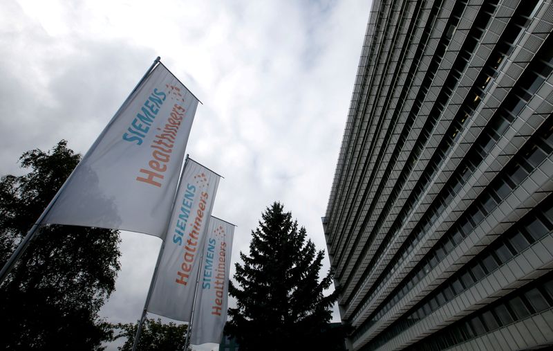 &copy; Reuters. Le siège social de Siemens Healthineers à Erlangen, en Allemagne. /Photo prise le 7 octobre 2016/REUTERS/Michaela Rehle