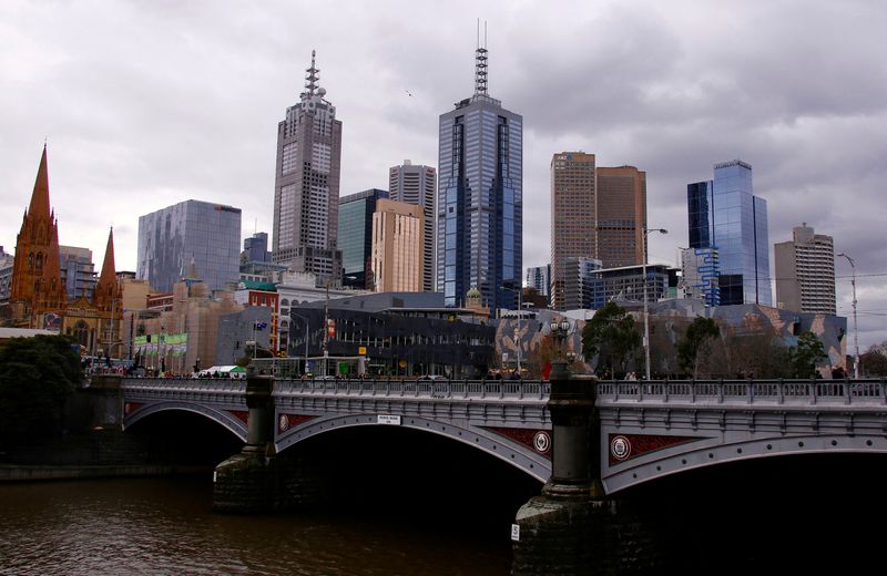 &copy; Reuters. FOTO DE ARCHIVO: El distrito central de negocios (CBD) de Melbourne, Australia, 27 de julio de 2016. REUTERS/David Gray/Foto de archivo