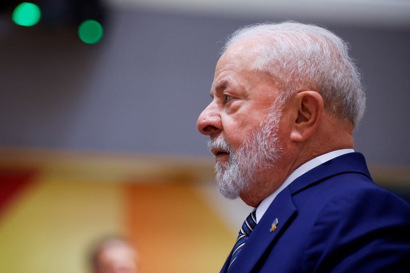 &copy; Reuters. Presidente Lula em Bruxelas
 17/7/2023   REUTERS/Johanna Geron