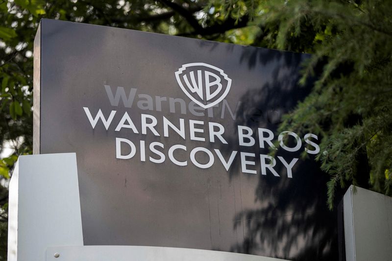 &copy; Reuters. Photo d'archives d'un panneau de Warner Bros. Discovery à Atlanta, aux États-Unis. /Photo prise le 2 mai 2023/REUTERS/Alyssa Pointer 