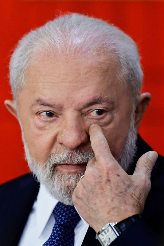 &copy; Reuters. Presidente Luiz Inácio Lula da Silva no Palácio do Planalto
02/08/2023
REUTERS/Ueslei Marcelino