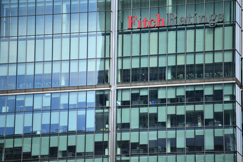 &copy; Reuters. The offices of Fitch Ratings building appears empty in Canary Wharf, following the outbreak of the coronavirus disease (COVID-19), London, Britain, May 27, 2020. REUTERS/Dylan Martinez